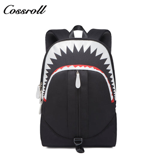 New shark schoolbag bape personality graffiti student shoulder bag men and women models fashion trend shoulder bag