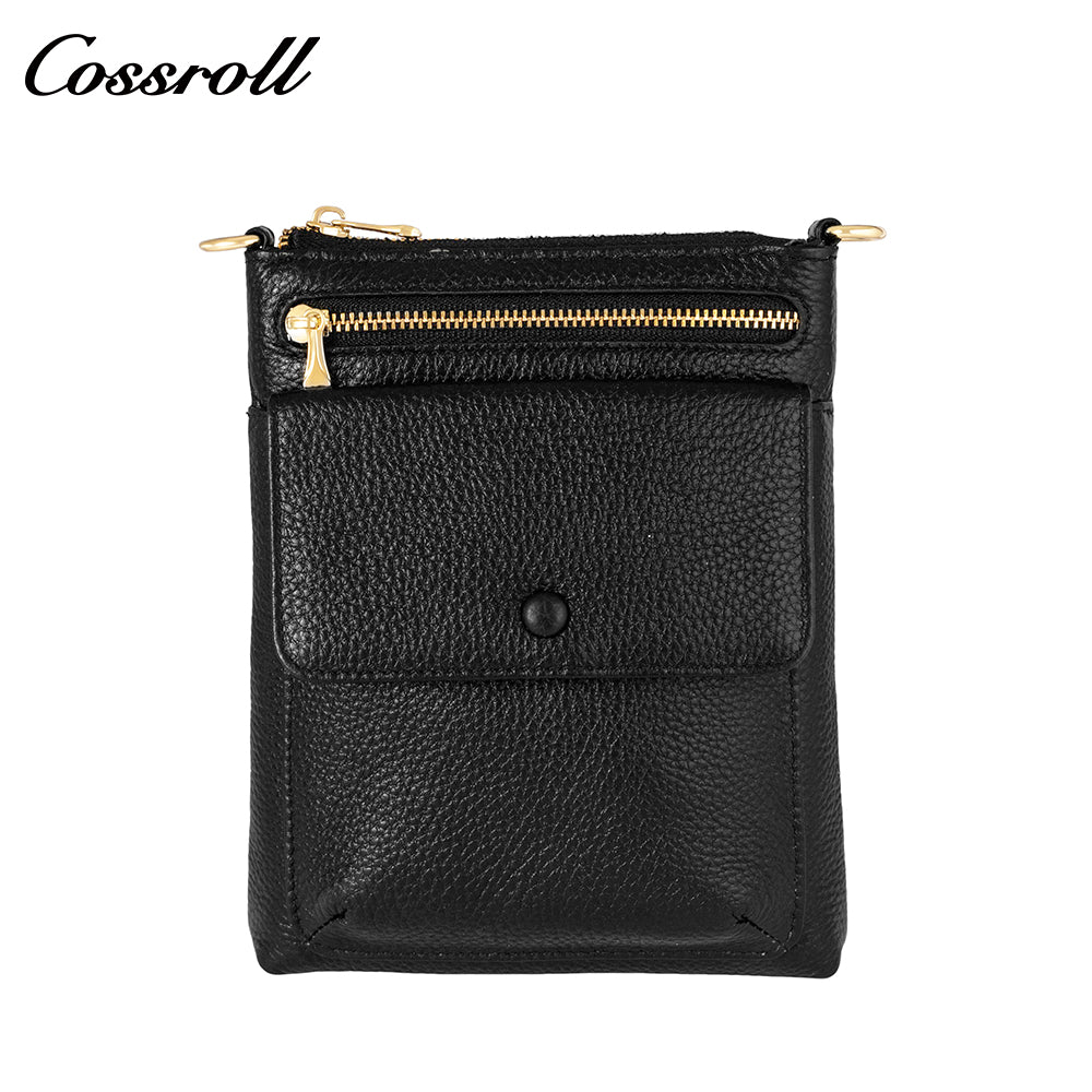 Ageing girl sense magnetic buckle design daily wind shoulder crossbody bag women purse