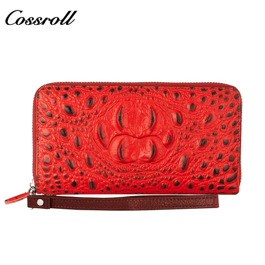 Factory custom short simple leather purse for women cowhide coin wallet for women purse money clip