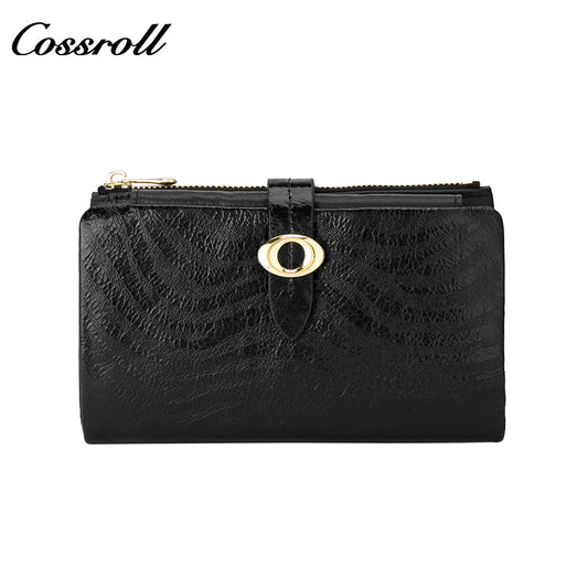 Factory Selling Directly large women's geniune leather wallet