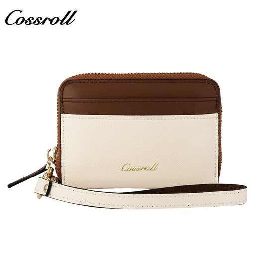 The Factory Produces genuine long card holder wallet geniune leather wallet