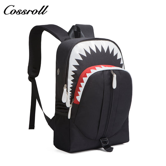 New shark schoolbag bape personality graffiti student shoulder bag men and women models fashion trend shoulder bag