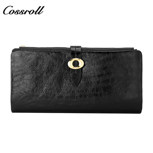 Professional Manufacturer large leather purse manufacturers custom geniune leather wallet