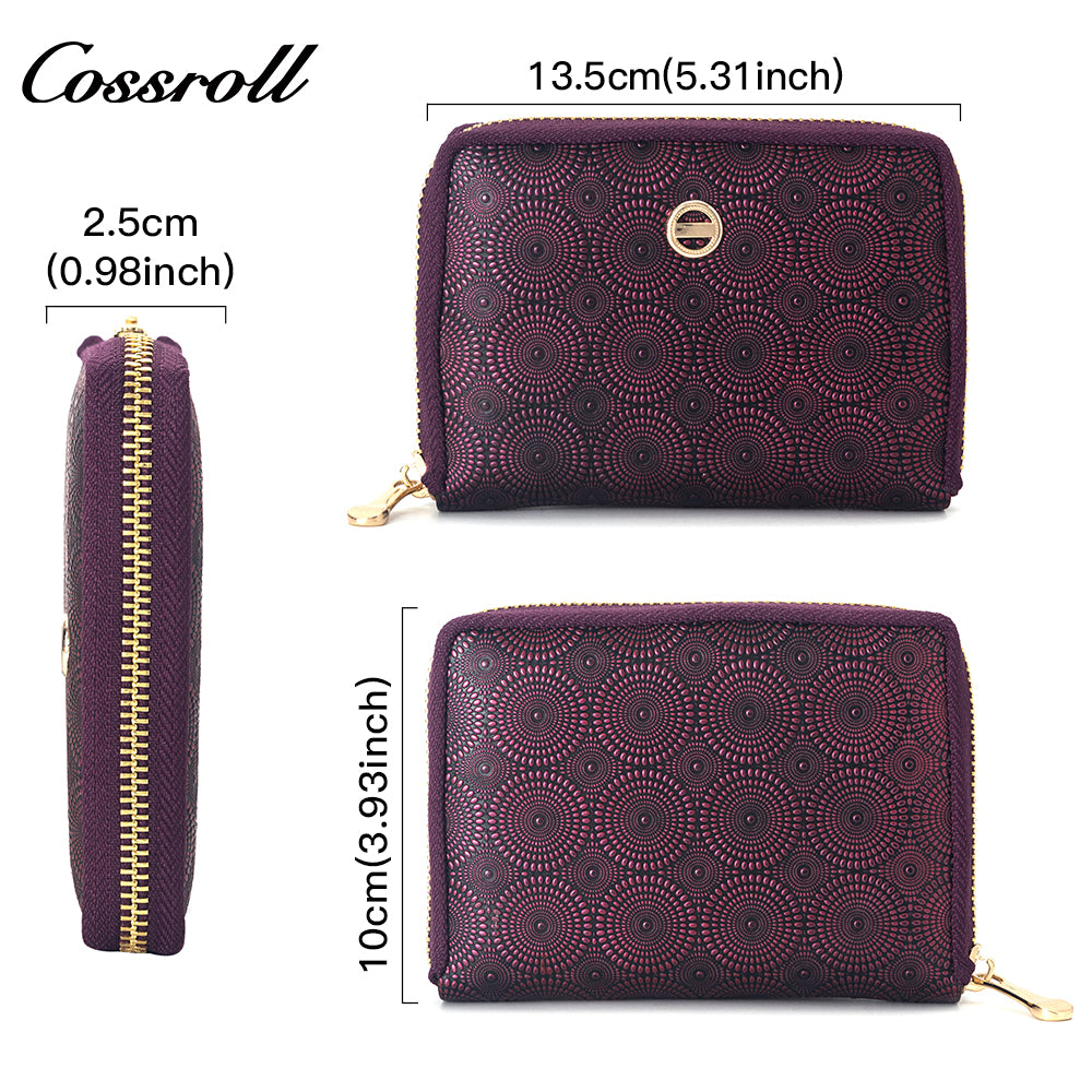 Best Selling leather luxury women small wallet Genuine Leather