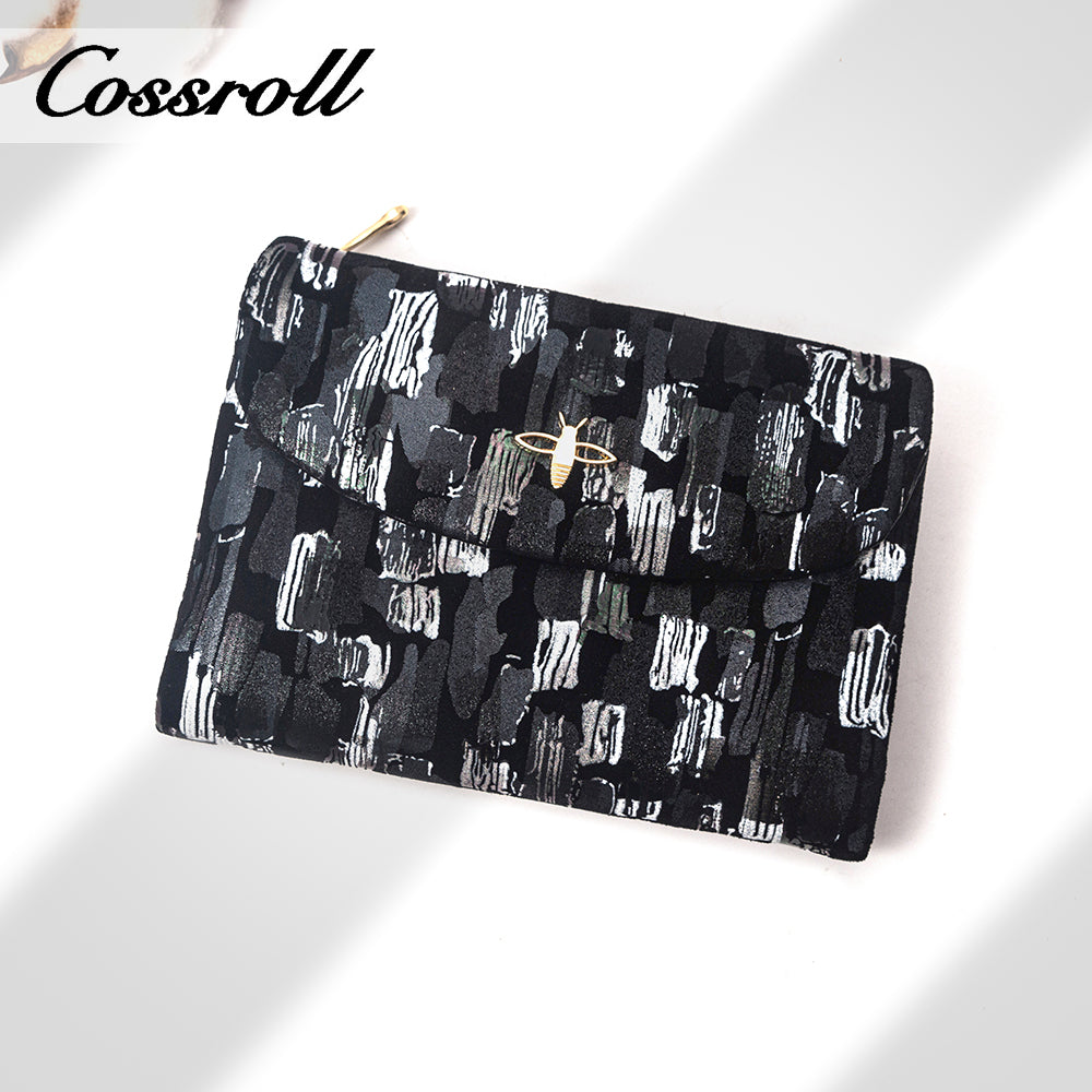 New Chinese product Leather waterproof purse Ladies printed textured frosted leather