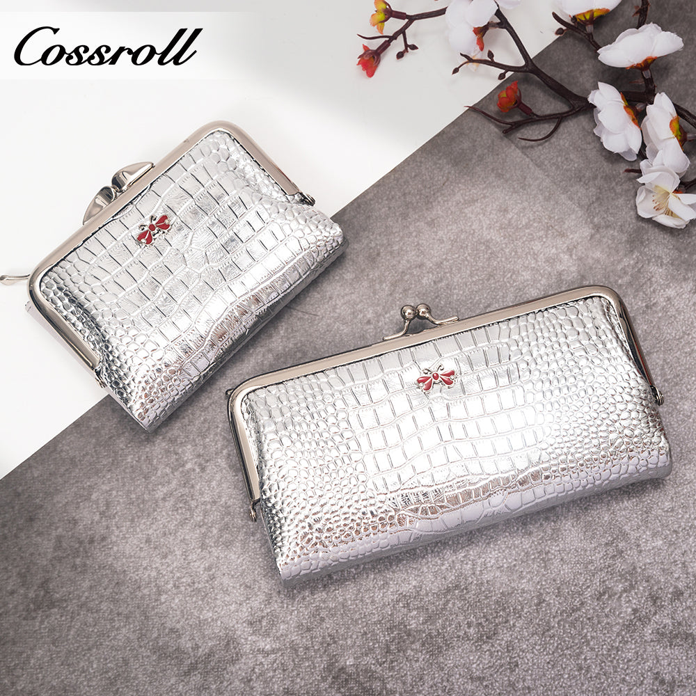 High Quality Wholesale leather luxury crocodile texture Genuine Leather