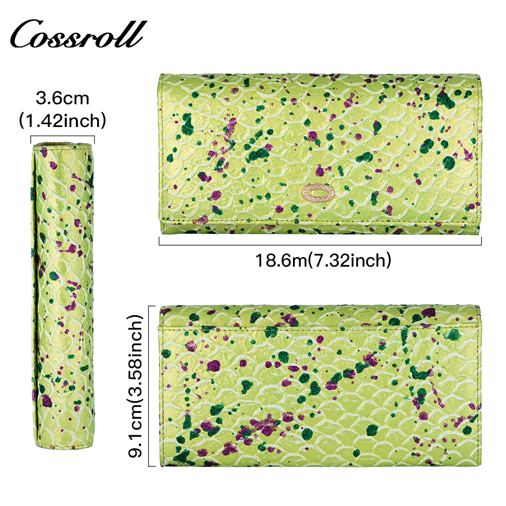 New Fashionable Minimalist Top-Grain Leather Card Holder Wallet Women's Wallet