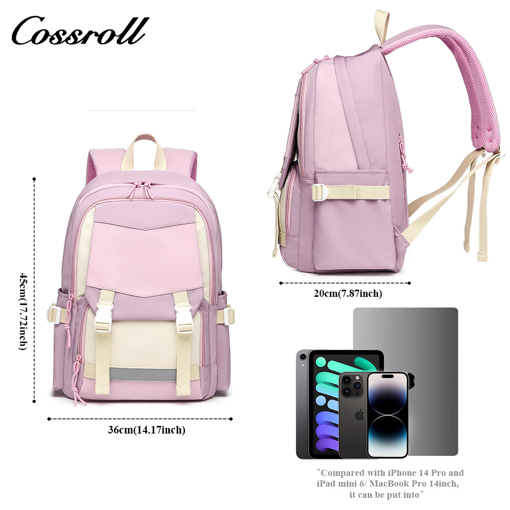 Shoulder bag female middle school lightweight college students schoolbag large capacity leisure fashion