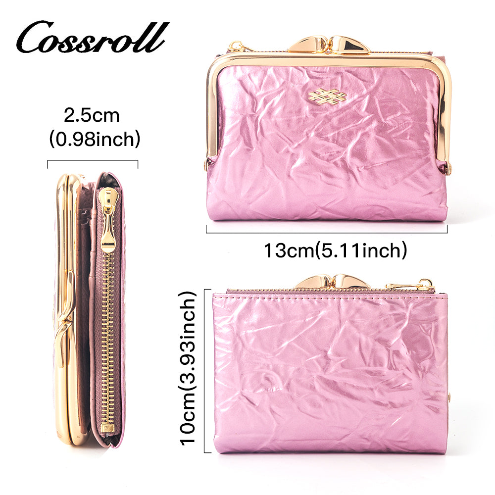 Top-Selling Genuine Leather Women's Wallets Bright leather