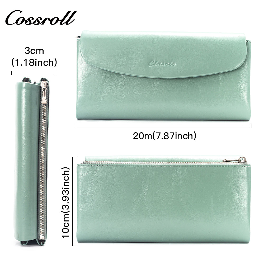 Best Selling leather luxury women small wallet Genuine Leather