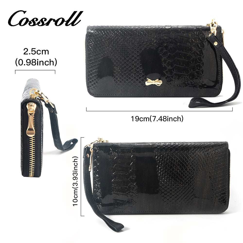 2024 Newly designed High ladies snake textured leather