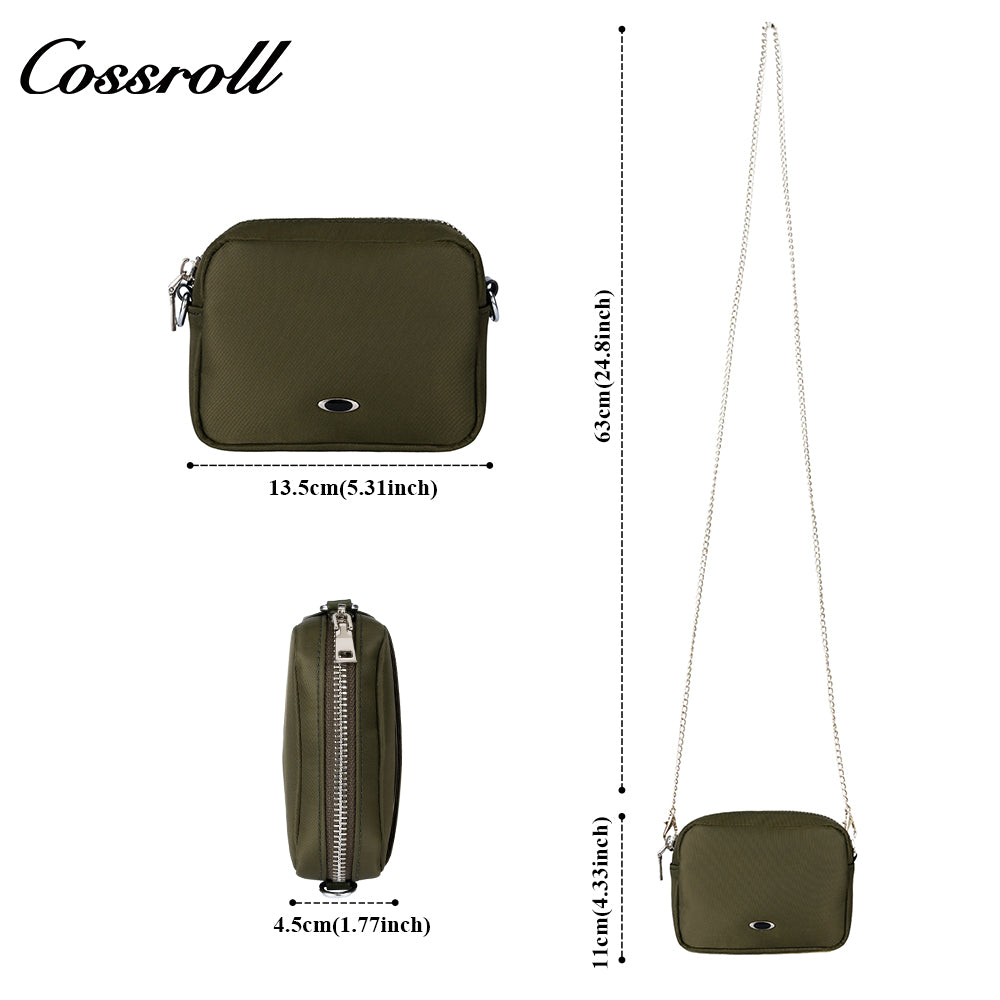 Simple small square wallet casual versatile ins style shoulder wallet lightweight sports style