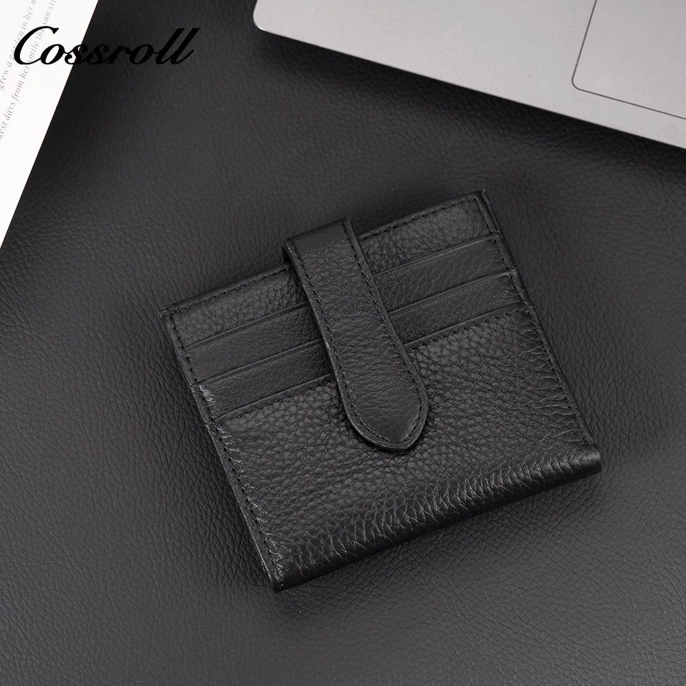Women's genuine leather business card holder ID card holder credit card holder work ID holder wallet