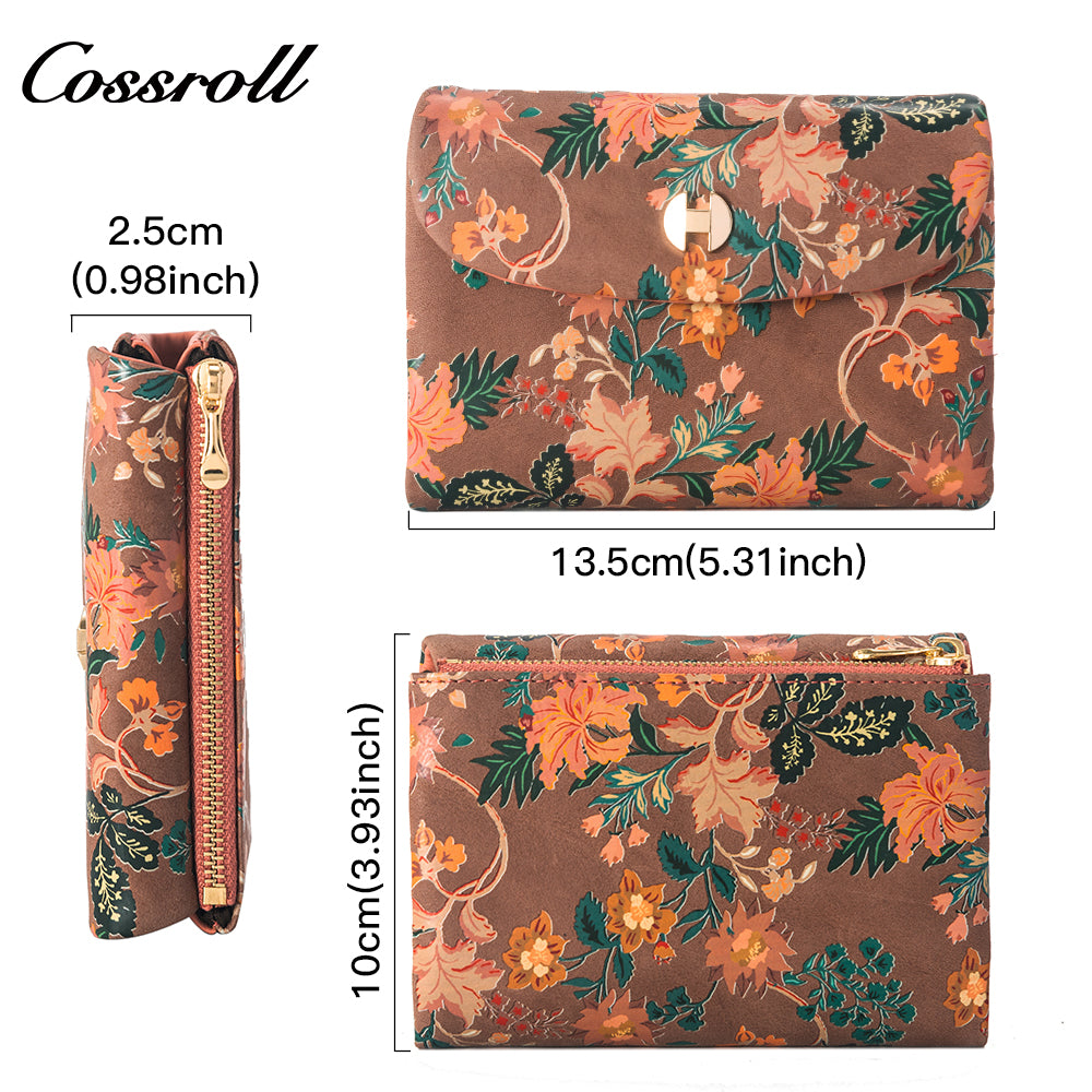 The Factory Produces genuine long card holder wallet geniune leather wallet