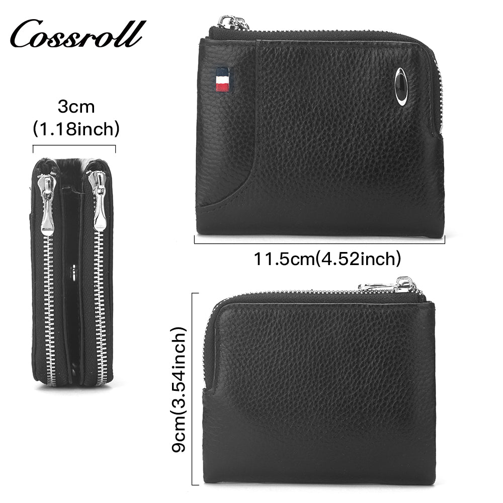 Trendy and Durable Genuine Leather Women's Wallets Women's Short classic Lychee leather