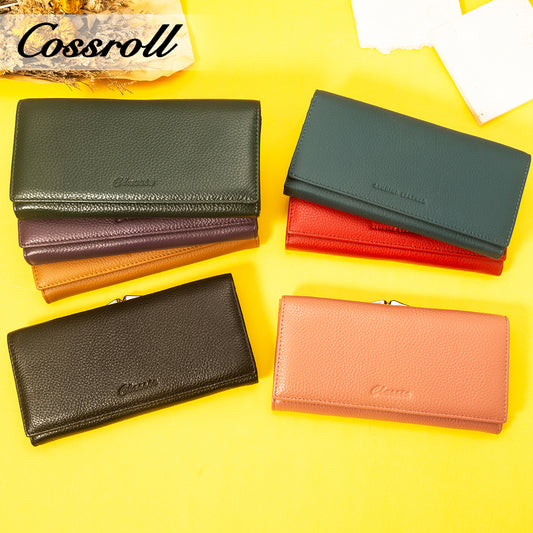 Trendy Luxury Leather Wallet For Lady Versatile Women Wallet Customized Women Wallet