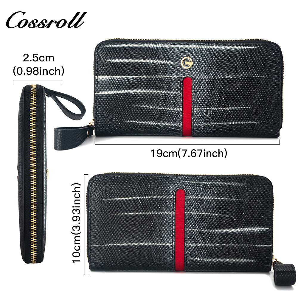 Most Popular best brand leather long wallet female Genuine Leather