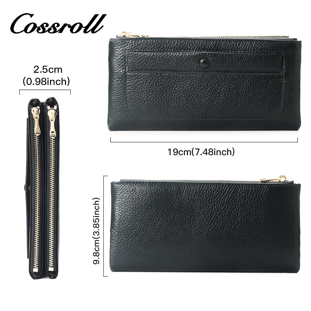 New women's clutch bag Europe and America fashion casual women mobile phone lychee pattern coin purse