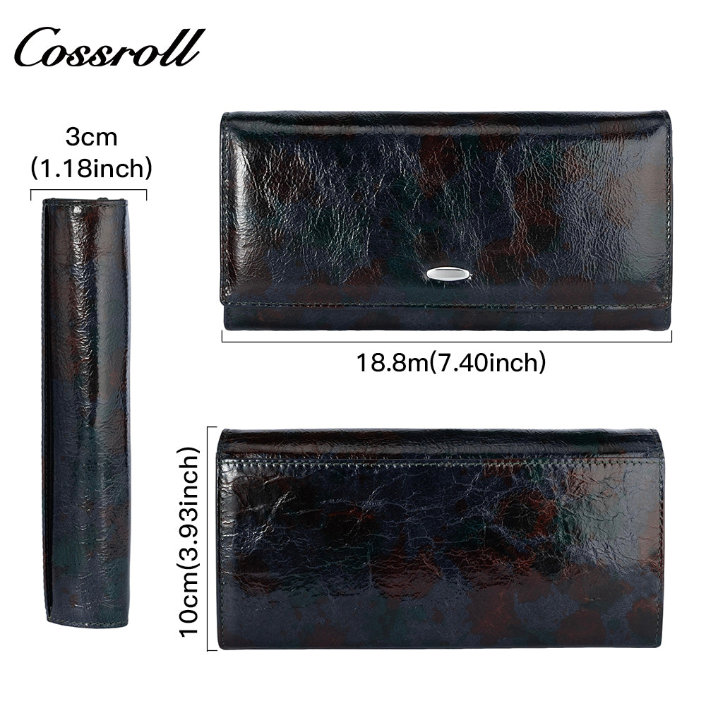 Customized Design ladies designer women wallet geniune leather wallet