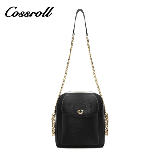 High-end leather mobile phone bag female 2024 new fashion female bag vertical multi-layer crossbody bag burst shoulder bag