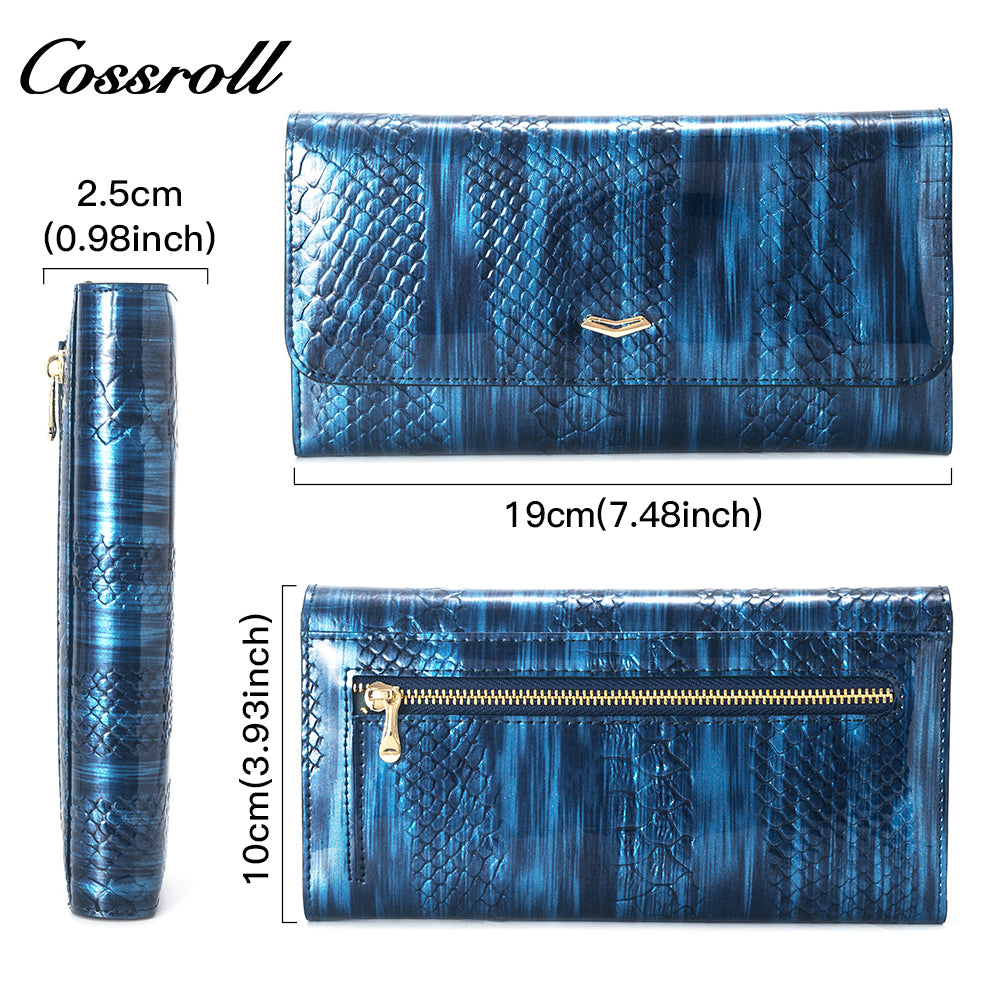 Best Selling Promotional Price luxury leather travel crocodile texture Genuine Leather