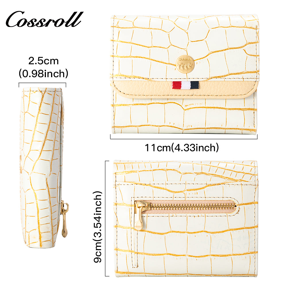 Best Selling Promotional Price luxury leather travel crocodile texture Genuine Leather