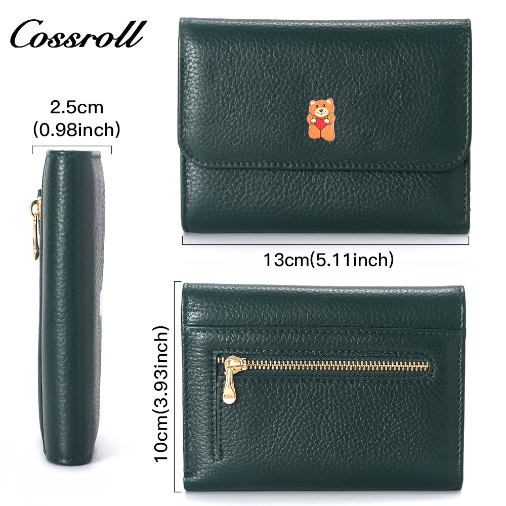 Wholesale High Quality ladies purse geniune leather wallet Lychee leather