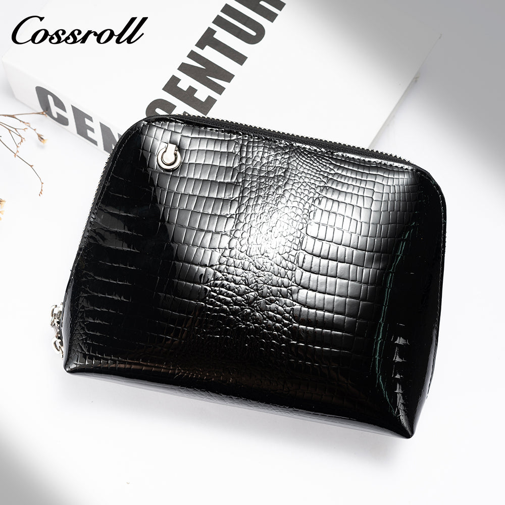 Crocodile leather handbag Shell Bag High Quality patent leather zipper shoulder bag New fashion cowhide crossbody bag