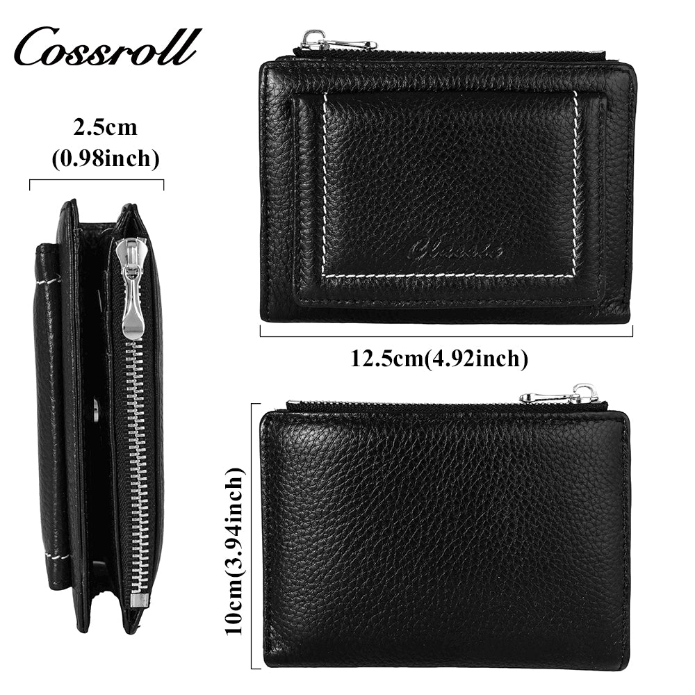 Women's Wallet Zipper Multifunctional Japan and South Korea Coin Pouch Snap Button Simple Premium Feeling Money Clip