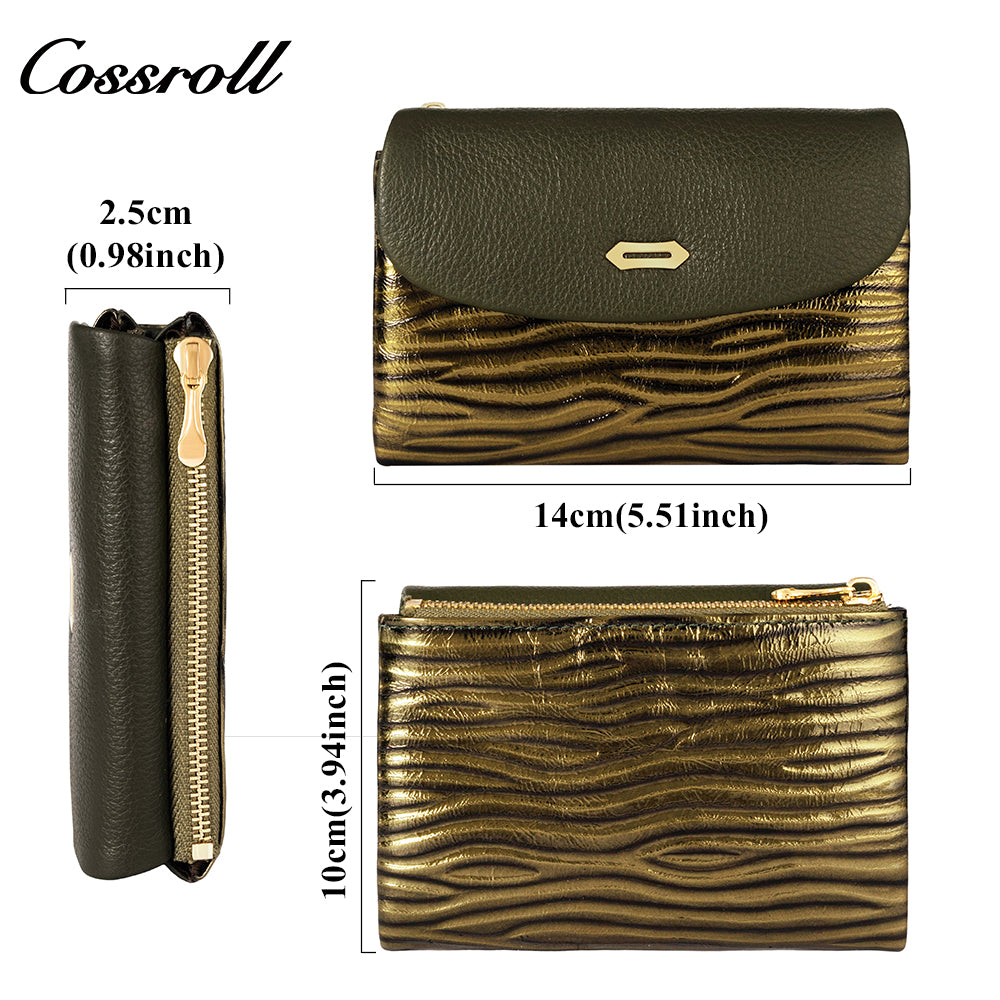 Genuine Patchwork Patent Leather Women's Wallet Multi Card Position Female Coin