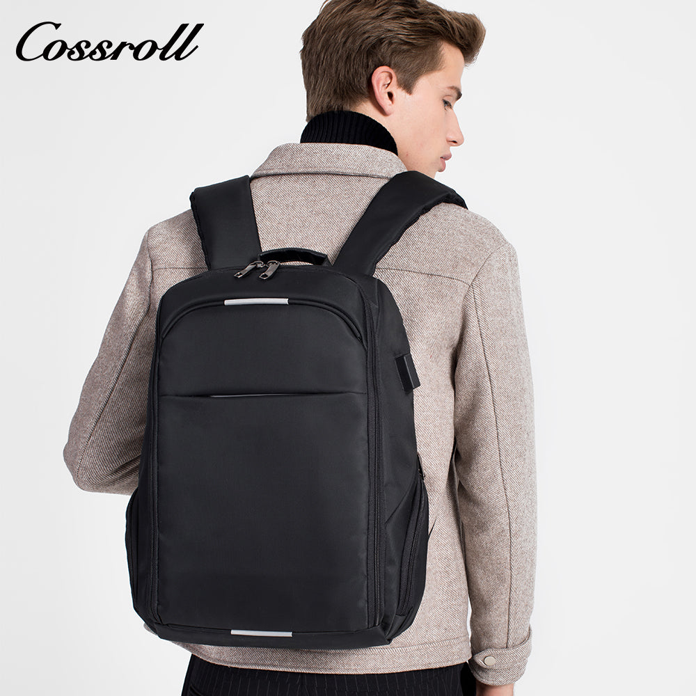 Casual Travel Waterproof Shoulder Bag Men USB Business Luggage Computer Double