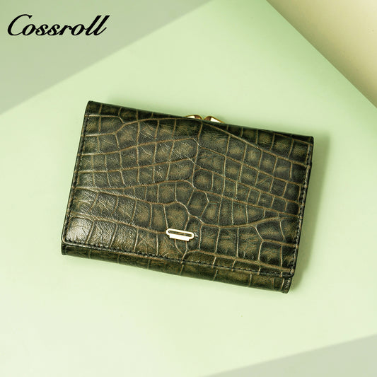 Niche wallet High texture trend women's clutch wallet foreign crocodile fashion purse