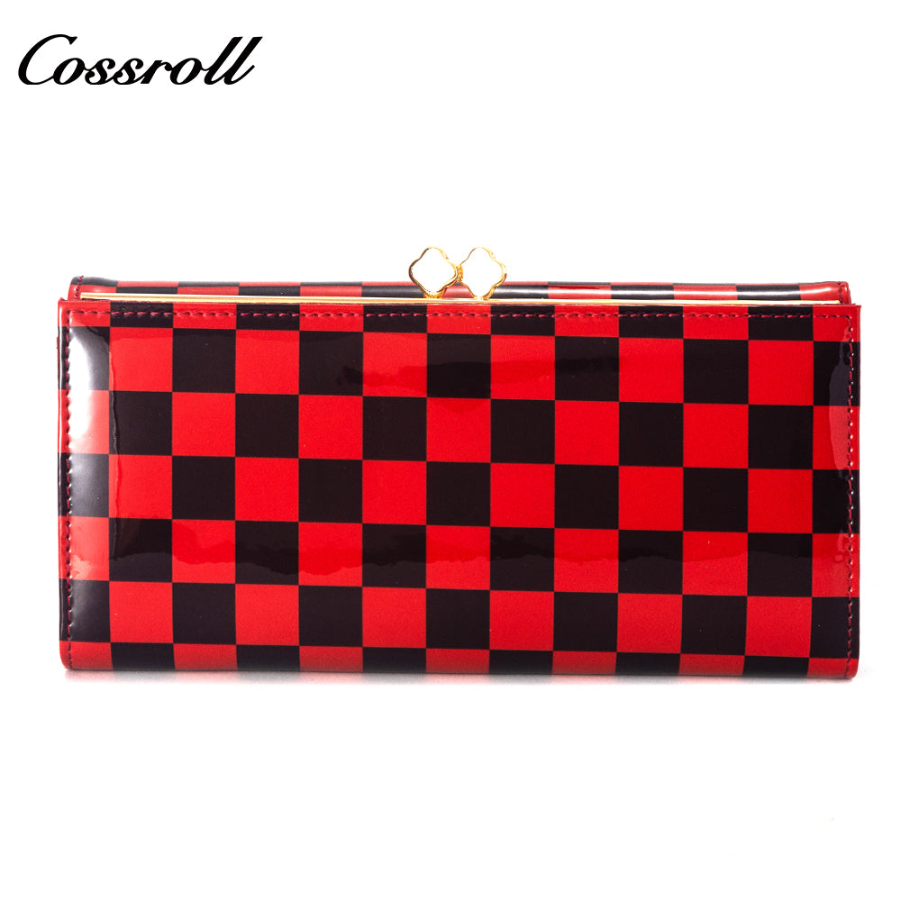 Factory custom cross-border 2023 new leather purse women's long cowhide women's multi-layer multi-card