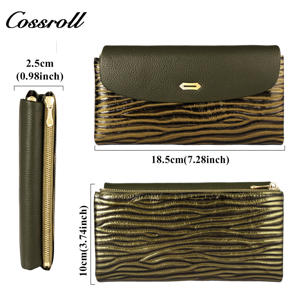 Patent Leather Women's Wallet Genuine Leather Card Holder Head Layer Cowhide Coin Purse