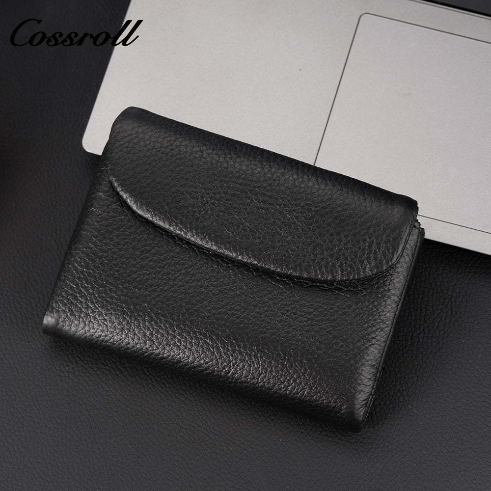 Genuine leather wallet short style fashionable women's soft leather texture clutch retro wallet