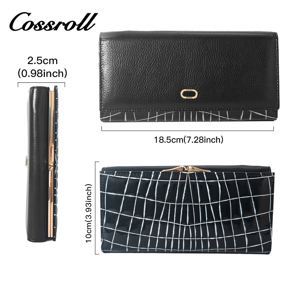 Hot Sale & High Quality Customized for women geniune leather wallet