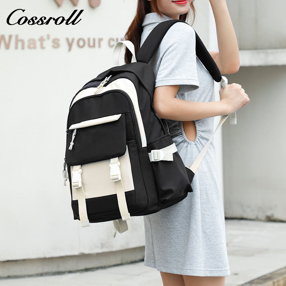 Large capacity high middle school female shoulder bag travel schoolbag