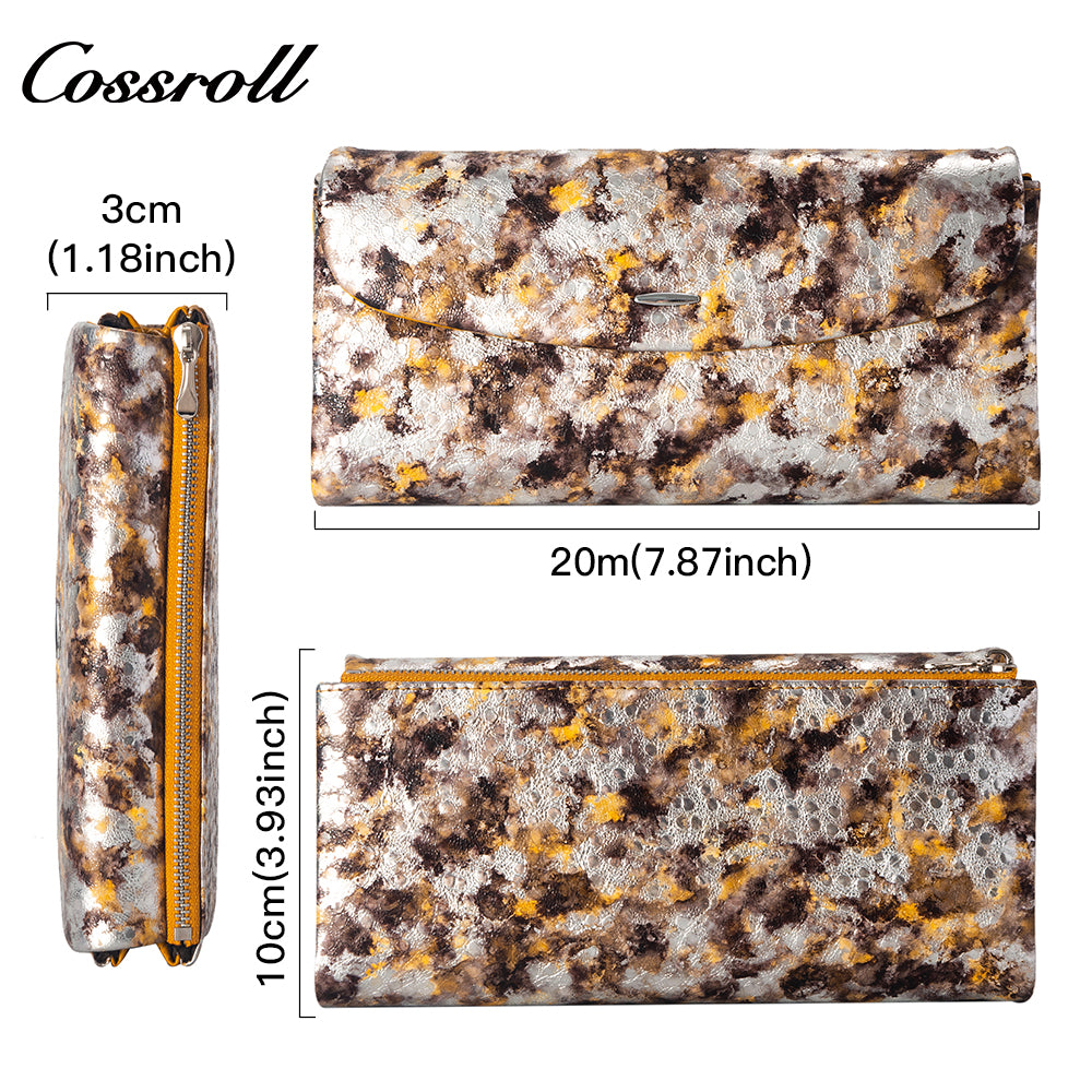 Professional Manufacturer large leather purse manufacturers custom geniune leather wallet
