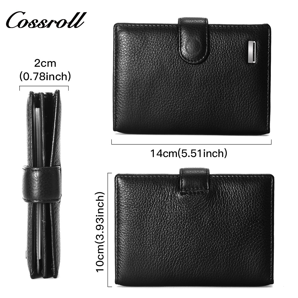 2024 New Genuine Leather Men's Wallet Short High-End Men's Wallet Best-Selling Style