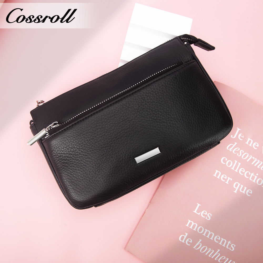 2024 New cowhide leather unisex bag large capacity crossbody bag fashion women's leather shoulder bag