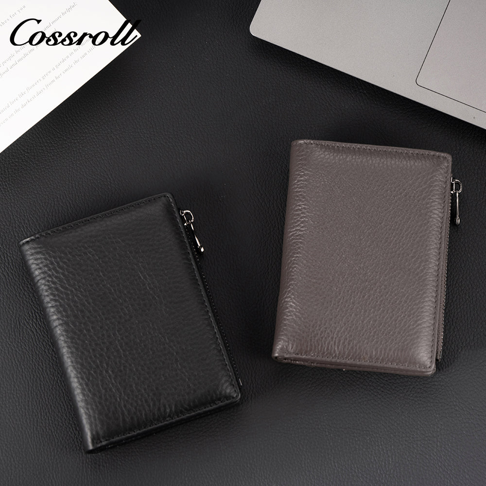 Leather Goods Factory Genuine Leather Wallet Multi-Card Slot Zipper Wallet Large Capacity Multifunctional Women's Wallet
