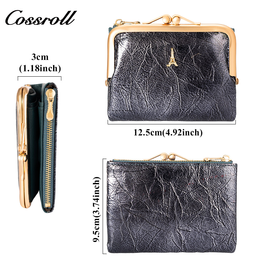 Short Wallet 2024 New mini folding wallet card Retro multifunctional wallet