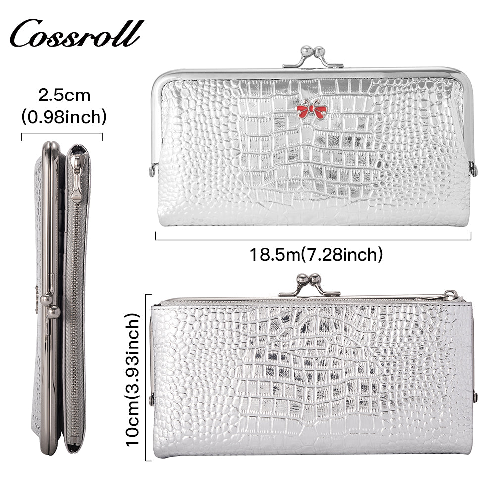 High Quality Wholesale leather luxury crocodile texture Genuine Leather
