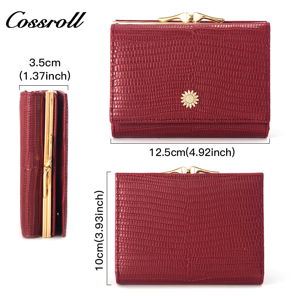 Professional Manufacturer large leather purse manufacturers custom geniune leather wallet