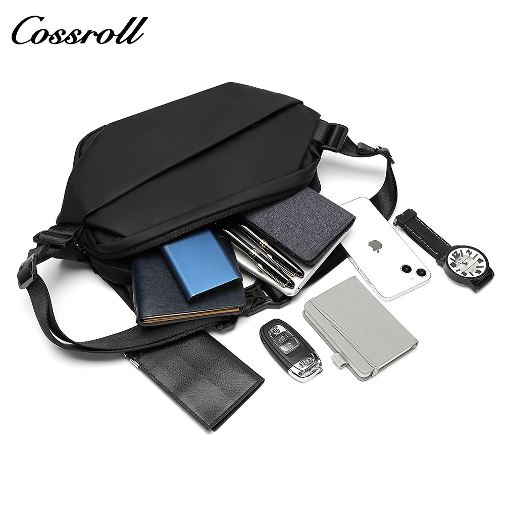Men's functional crossbody waterproof ipad multifunctional chest bag