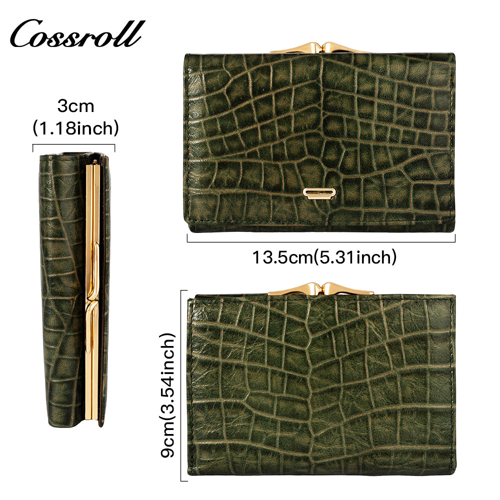 Niche wallet High texture trend women's clutch wallet foreign crocodile fashion purse