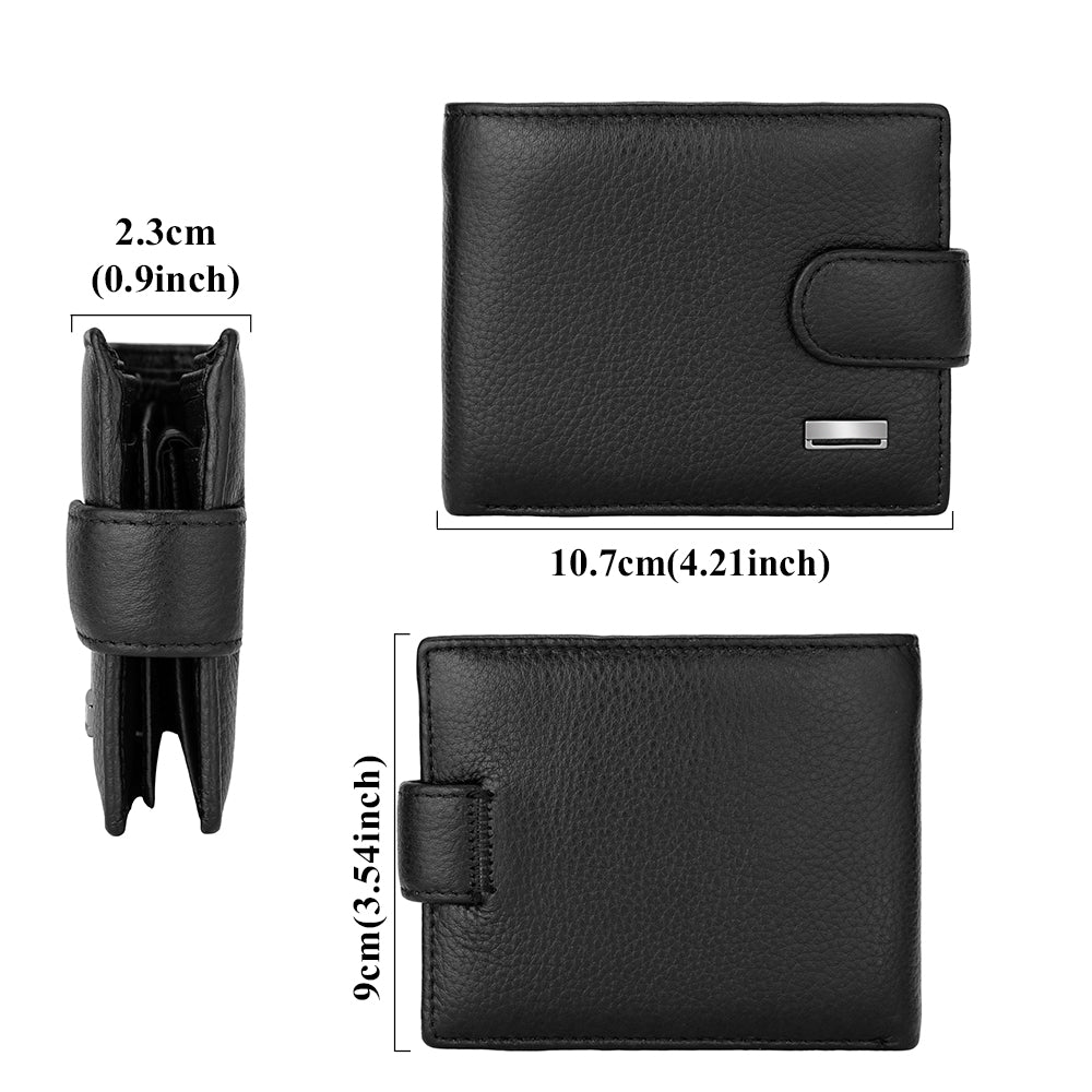 Zero Money Men's Leather Wallet Multifunctional Loose Money Pouch Short Money Clip