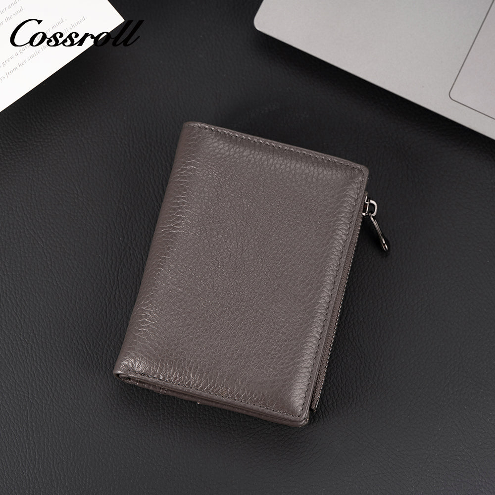 Leather Goods Factory Genuine Leather Wallet Multi-Card Slot Zipper Wallet Large Capacity Multifunctional Women's Wallet