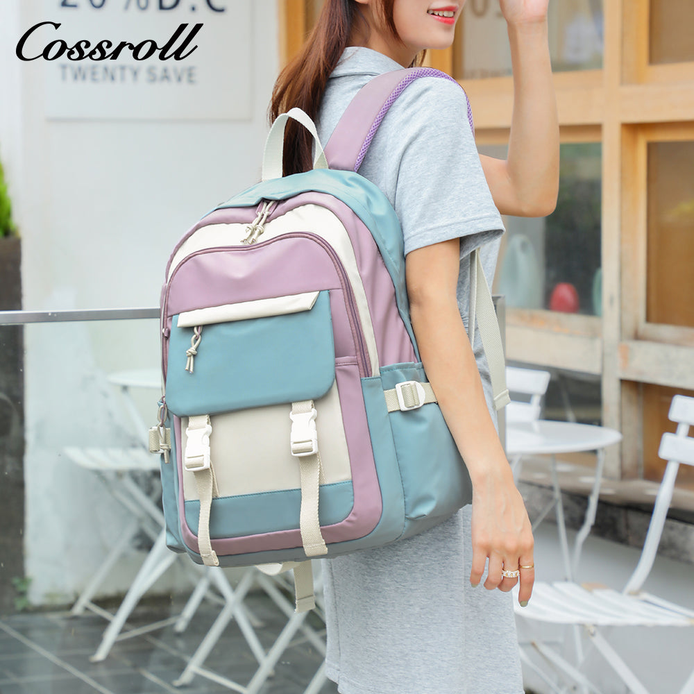 Large capacity high middle school female shoulder bag travel schoolbag