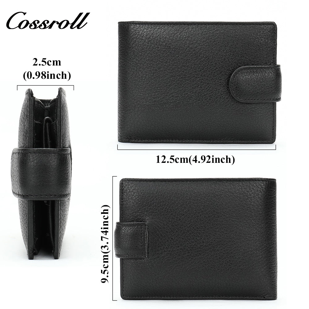 Hot men's wallet fashion short wallet soft leather money clip plus enclosure large capacity